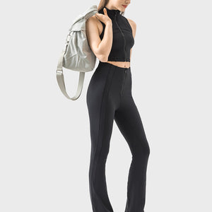 Millennia Zipper Detail High Waist Active Pants