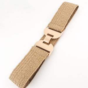 Alloy Buckle Elastic Belt