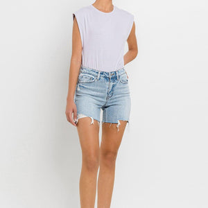 Vervet by Flying Monkey High Rise Denim Shorts