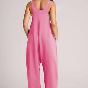 Lovelet Wide Strap Jumpsuit with Pockets