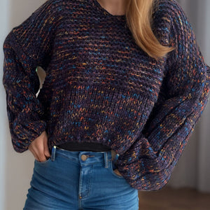 Dropped Shoulder Long Sleeve Sweater