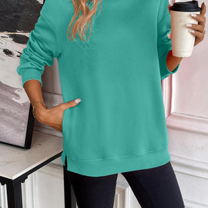 Ivy Lane Round Neck Long Sleeve Sweatshirt