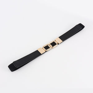 Geometric Double Buckle Elastic Belt