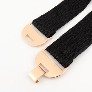 Alloy Buckle Elastic Belt