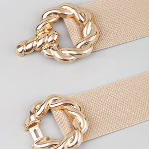 Zinc Alloy Buckle Elastic Belt