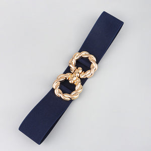 Zinc Alloy Buckle Elastic Belt