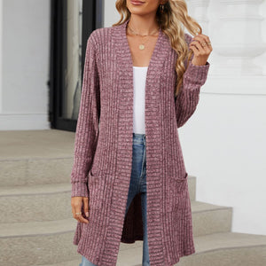 Open Front Long Sleeve Cardigan