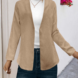 Open Front Long Sleeve Cardigan