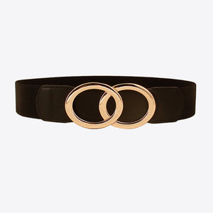 Zinc Alloy Buckle Elastic PU Belt