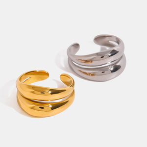 Stainless Steel Double-Layered Ring