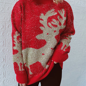 Christmas Element Round Neck Sweater