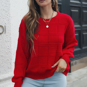 Round Neck Long Sleeve Sweater