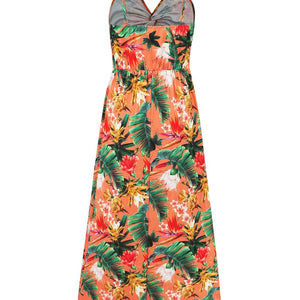 Twisted Printed V-Neck Cami Dress