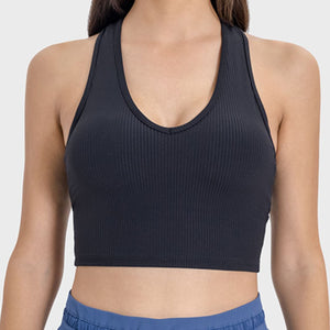 Millennia Scoop Neck Wide Strap Active Tank