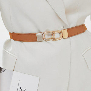 Geometric Double Buckle Elastic Belt