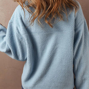 Half Zip Long Sleeve Sweatshirt