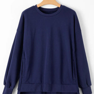 Round Neck Long Sleeve Sweatshirt