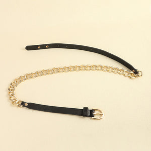 PU Leather Chain Belt