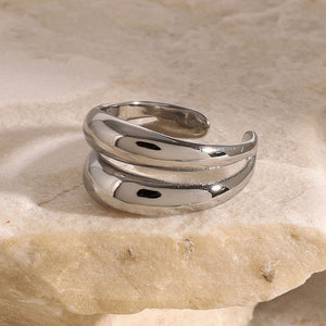 Stainless Steel Double-Layered Ring