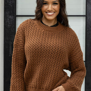 Round Neck Long Sleeve Sweater