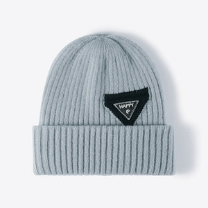 HAPPY Contrast Beanie