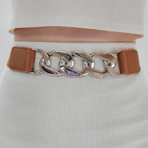 Chain Detail Elastic Belt