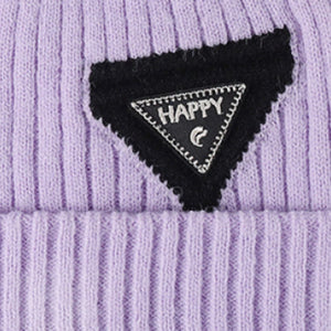 HAPPY Contrast Beanie