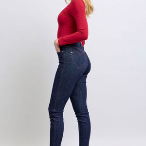 Judy Blue Full Size Heart Shaped Back Pockets Skinny Jeans