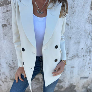 Full Size Collared Neck Long Sleeve Blazer