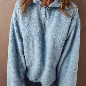 Half Zip Long Sleeve Sweatshirt