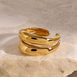 Stainless Steel Double-Layered Ring