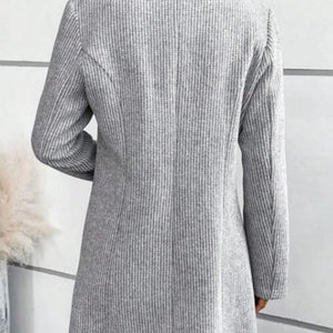 One Button Long Sleeve Coat