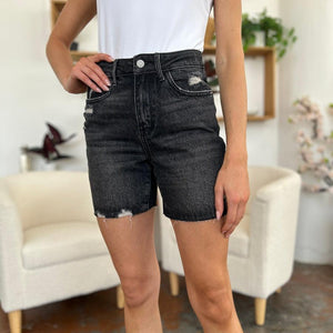 Judy Blue Full Size High Waist Rigid Magic Denim Shorts