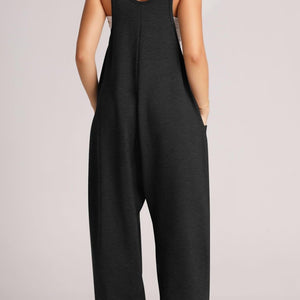 Lovelet Wide Strap Jumpsuit with Pockets