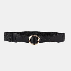 Alloy Buckle Braided Belt