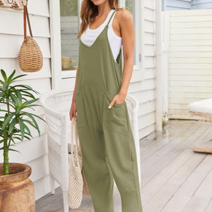 V-Neck Spaghetti Strap Jumpsuit