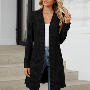 Open Front Long Sleeve Cardigan