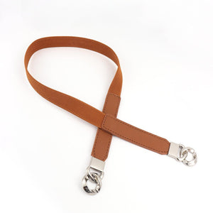 Zinc Alloy Buckle Elastic PU Belt