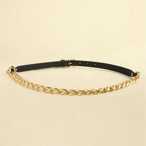 PU Leather Chain Belt