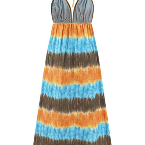 Tie-Dye Halter Neck Dress