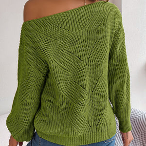 Openwork Long Sleeve Sweater