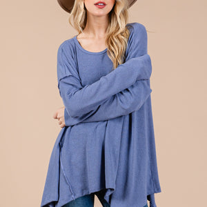 Ces Femme Asymmetrical Long Sleeve top