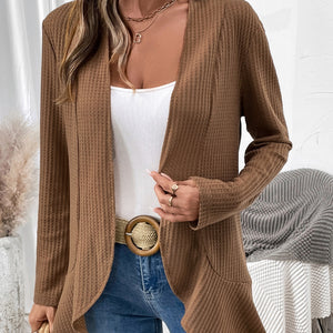 Open Front Long Sleeve Cardigan