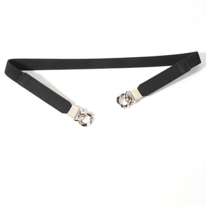 Zinc Alloy Buckle Elastic PU Belt