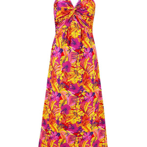 Twisted Printed V-Neck Cami Dress