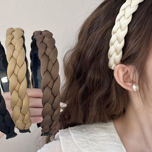 Polyester Braided Wide Headband