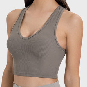 Millennia Scoop Neck Wide Strap Active Tank