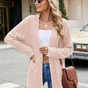 Open Front Long Sleeve Cardigan