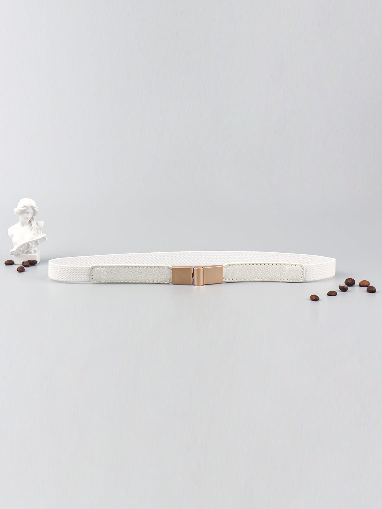 PU Elastic Skinny Belt