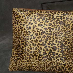 Leopard PU Leather Clutch